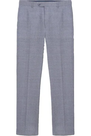 Lambretta Mens Dawson Checked Suit Trousers - Size 37 Regular