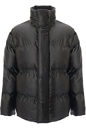 Rains Womens Bator Funnel Neck Puffer Jacket in - Size Large