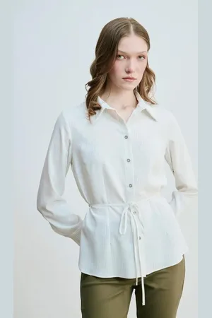 Gusto Womens Striped Shirt - - Size Medium
