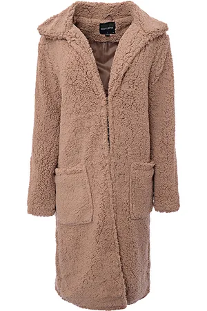Brave Soul WoMens Longline Coat in Bordeaux - - Size 10 UK