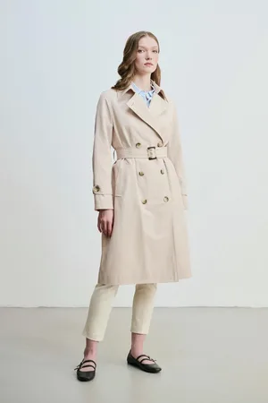Gusto Womens Classic Trench Coat - - Size X-Large