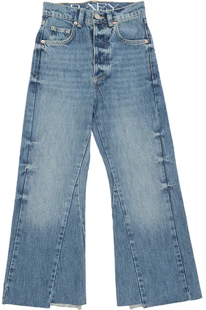 Raey Womens Organic Blend Insert Flare Crop Jean in - Size 22 (Waist)