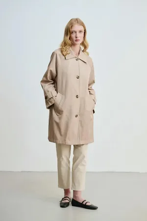 Gusto Womens Oversize Trench Coat - - Size UK 16-18 (Womens)