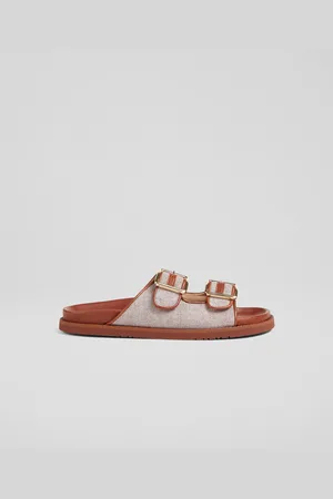 LK Bennett Womens Ionna Flat Sandals,Tan - - Size UK 9