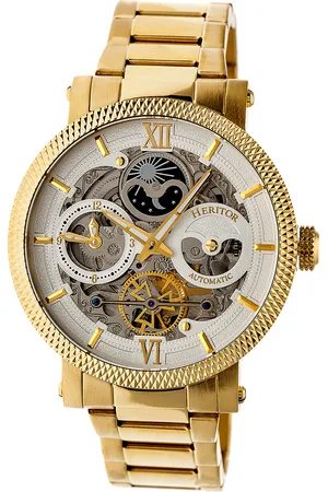 heritor automatic Mens Aries Skeleton Dial Bracelet Watch - Stainless Steel - One Size