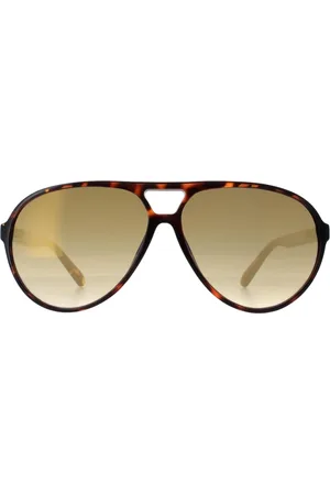 Guess Mens Lens Dark Havana Sunglasses - One Size