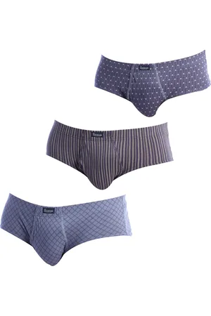 Abanderado Pack of 3 Mens Essential Print Briefs with Opening A0090 - - Size X-Large
