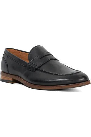 Dune Mens Sulli - Smart Moccasin Loafers - Leather - Size UK 6