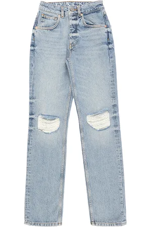 Raey Womens Beyond Organic Ripped Knee Vintage Jean in - Size 22 (Waist)