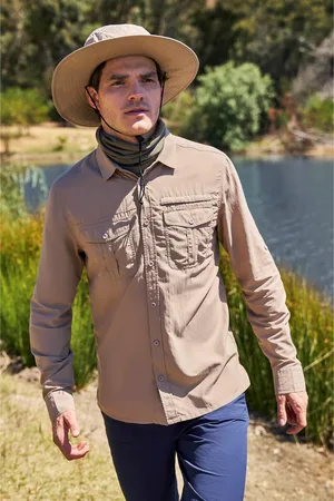 Mountain Warehouse Mens Navigator II Mosquito Repellent Shirt - Size Medium