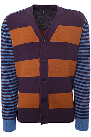 Paul Smith Mens Button Thru Cardigan in Multicoloured - - Size Medium