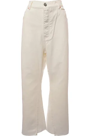 Raey Womens Organic And Recycled Insert Flare Crop Jean in - Size 30 (Waist)