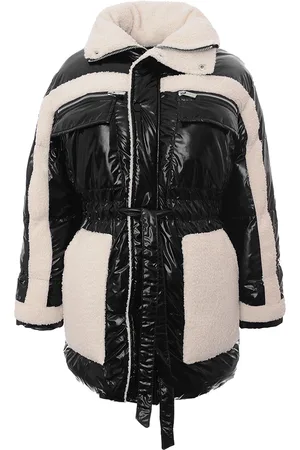 The Couture Club The Womens Contrast Borg Padded Jacket - Size Medium