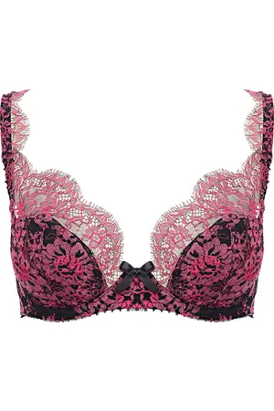 Agent Provocateur Womens Carline Bra Hot /Black In - Size 32E