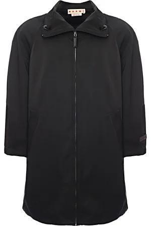 Marni Womens Water Repellent Taffeta Midi Hooded Parka in - Size 10 UK