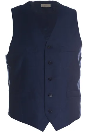 Hackett Mens Mayfair Birdseye Windowpane Waistcoat in - Size 42R