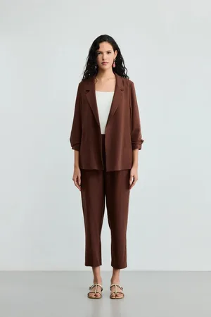 Gusto Womens Linen Trousers - - Size Medium
