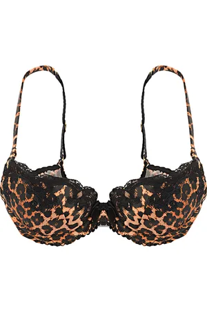 Agent Provocateur Womens C/O Leopard Print Molly Bra W Lace Trim In Multi - - Size 30C