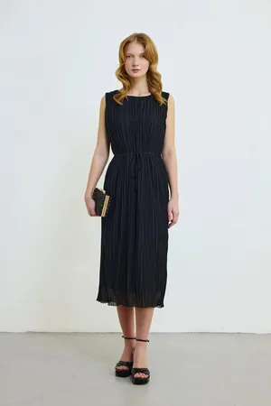Gusto Womens Pleated Dress - - Size X-Large