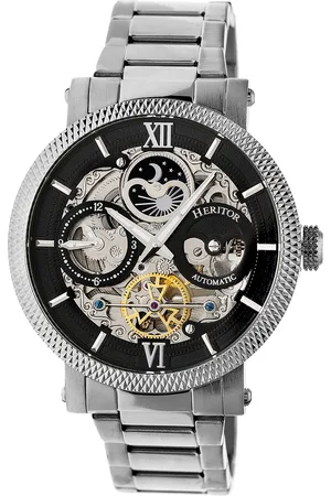 heritor automatic Mens Aries Skeleton Dial Bracelet Watch - Stainless Steel - One Size