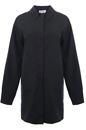 Raey Womens 100% Organic Cotton Longline Shirt in - Size 4 UK