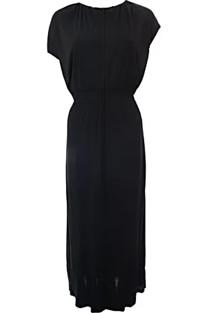 Raey Womens Gathered Neck Shirred Waist Maxi Dress in - Size 6 UK