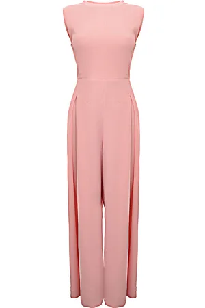 EMILIA WICKSTEAD Womens Kyla Double Crepe Backless Tie Back Jumpsuit in - Size 14 UK