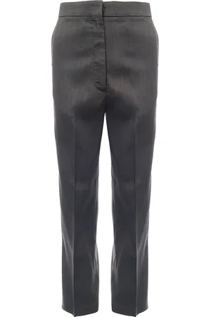 Raey Womens Tapered Leg Slubby Trousers in - Size 10 UK