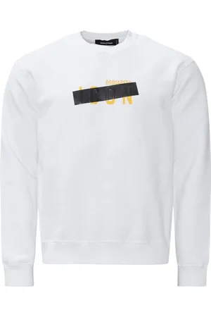 Dsquared2 Mens Taped Icon Logo Cool Fit Sweatshirt Cotton - Size Small
