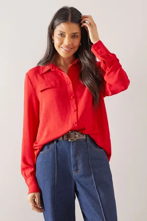 wallis Womens Pocket Button Through Shirt - - Size 16 UK