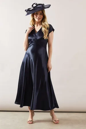 wallis Womens Satin Seam Detail Maxi Dress - - Size 20 UK