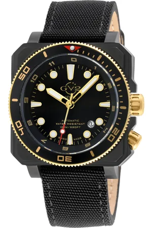 GV2 by Gevril Mens XO Submarine 4544 Swiss Automatic, Sellita SW200 Movement Canvas Watch Luminous - One Size