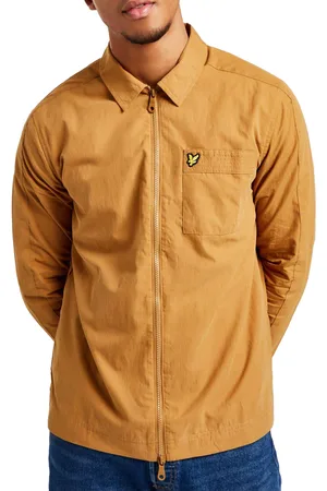 Lyle & Scott And Mens Jacket Ottoman Overshirt Regular Fit Full Zip Casual Top - Cotton - Size X-Large