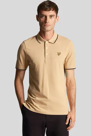 Lyle & Scott Mens And Tipped Polo Shirt in Cotton - Size Large