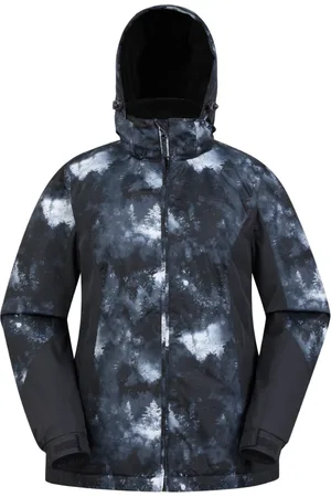 Mountain Warehouse Womens/Ladies Dawn II Printed Ski Jacket (Monochrome) - - Size 10 UK
