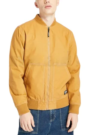 Timberland Mens Bomber Jackets Regular Fit Full Zip Travel Workwear - Cotton - Size Medium