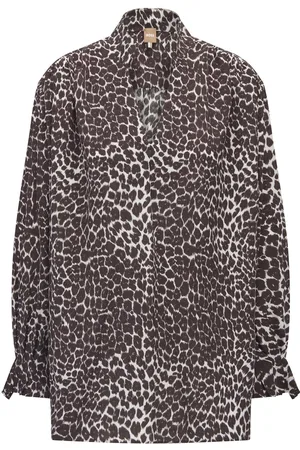 HUGO BOSS Womens Lalene Top in Silk - Size 10 UK