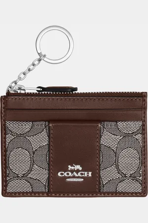 Coach Womens Mini ID Skinny in Signature Jacquard - - One Size