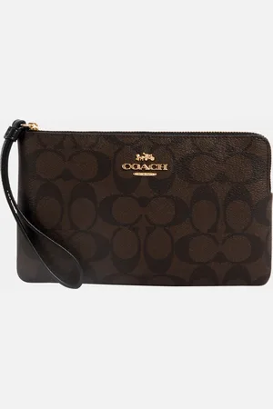 Coach Womens Large Corner Zip in Signature PVC Bag - - One Size