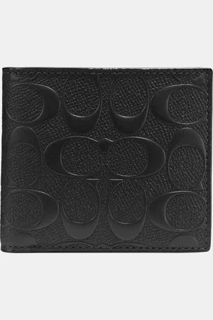 Coach Mens Coin Wallet in Sig Crossgrain - Leather - One Size