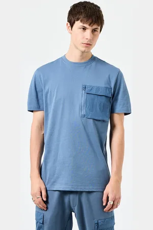 Weekend Offender Mens Takaji Parachute Pocket Tee in Cotton - Size Medium