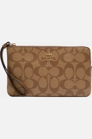 Coach Womens Large Corner Zip in Signature PVC Bag - - One Size