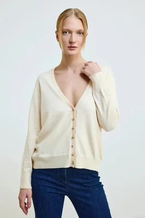 Gusto Womens Basic Knitwear Cardigan - - Size UK 20-22 (Womens)