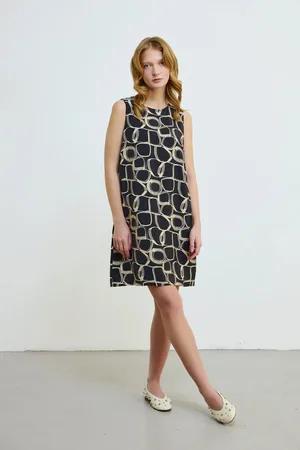 Gusto Womens Printed Short Dress - - Size Small