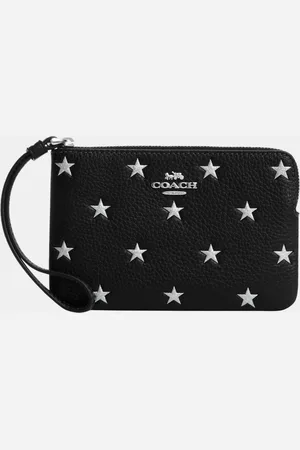 Coach Womens Corner Zip in Star Print - Leather - One Size