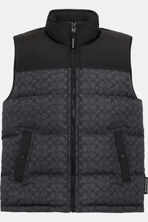 Coach Mens Signature Down Vest - - Size Small