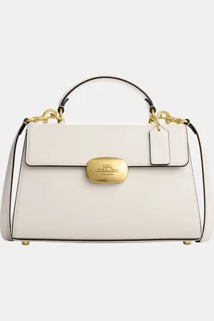 Coach Womens Smooth Leather Eliza Top Handle Bag - - One Size
