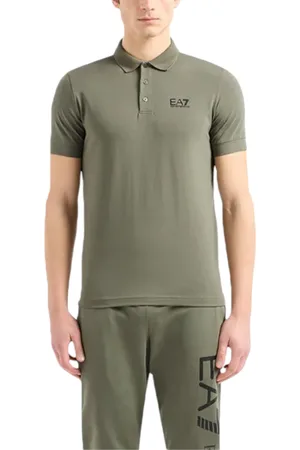 Emporio Armani EA7 8NPF04 PJM6Z Mens Polo T Shirts Jersey Cotton Top Summer Tee - - Size X-Large