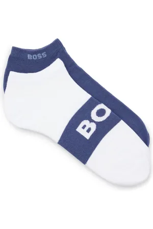 HUGO BOSS Mens 2 Pack of Logo Socks in Cotton - Size 5-8Y