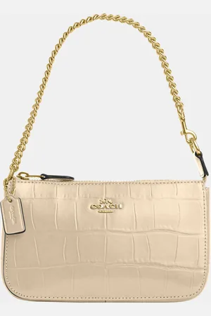 Coach Womens Nolita 19 with Chain in Crocodile-Embossed Leather Bag - - One Size